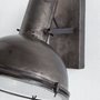 65123 - Taza 10.3x12 Gray Metal Dome Shade Wall Sconce