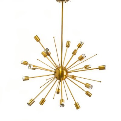 65190 - Edisonna II (38"D) Gold Sputnik Twenty Bulb Chandelier 