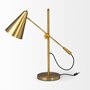 65225 - Fragon I (26"H) Gold-Tone Metal Adjustable Cone Shade Table Lamp 