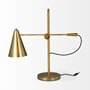 65225 - Fragon I (26"H) Gold-Tone Metal Adjustable Cone Shade Table Lamp 