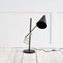 65226 - Fragon II(26"H) Black/Gold Metal Adjustable Cone Shade Table Lamp 