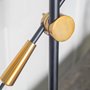 65226 - Fragon II(26"H) Black/Gold Metal Adjustable Cone Shade Table Lamp 