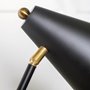 65226 - Fragon II(26"H) Black/Gold Metal Adjustable Cone Shade Table Lamp 