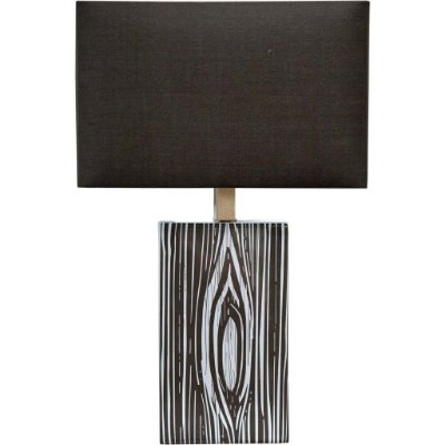 65241 - Maravilla III 11x17 Black/White Pattered Base Black Fabric Shade Wall Sconce 