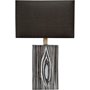 65241 - Maravilla III 11x17 Black/White Pattered Base Black Fabric Shade Wall Sconce 