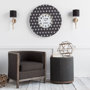 65247 - Sabinal II 7x18 Gold Resin Tree Branch Black Fabric Shade Wall Sconce 