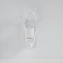 65252 - Rockland 8x19.5 White Resin Antlers Wall Sconce 
