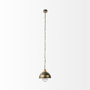 65274 - Dawson I 13x13.5 Silver Toned Metal Dome Pendant Light 
