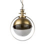 65281 - Leighton I 15x20 Gold Toned Metal Spherical Pendant Light 