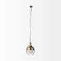65281 - Leighton I 15x20 Gold Toned Metal Spherical Pendant Light 