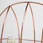 65289 - Sutton (19.3"H) Rose-Gold Metal Cylindrical Cage Three Bulb Table Lamp 