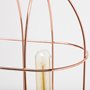 65289 - Sutton (19.3"H) Rose-Gold Metal Cylindrical Cage Three Bulb Table Lamp 