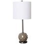 65354 - Brant I 25" Brown Resin Base White Shade Table Lamp 