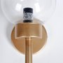 65359 - Boltern I 6x12 Gold Toned Glass Globe Wall Sconce 