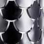 65388 - Brasseur III 10.5x22 Black Toned Metal Fish Scale Wall Sconce 