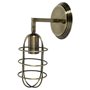 65393 - Hines II 6x14 Bronze Toned Metal Bulb Cage Wall Sconce