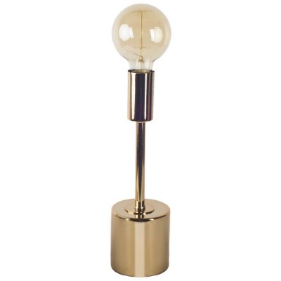 65417 - Mooney I (17.5"H) Metallic-Gold Metal Shade-less Table Lamp 