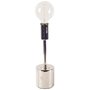 65418 - Mooney (17.5"H) Metallic-Silver Metal Shade-less Table Lamp