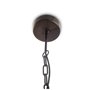 65456 - Penhill (25"x24") Black and Wooden Three Bulb Chandelier 