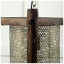 65460 - Keppler 16L x 16W x 18.3H Perforated Metal and Wood Pendant Light