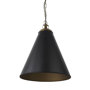 65465 - Fenton  18.0L x 18.0W x 23.0H Black W/Antiqued Gold Accents Pendant Light