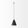 65465 - Fenton  18.0L x 18.0W x 23.0H Black W/Antiqued Gold Accents Pendant Light