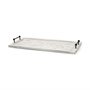 67036 - Alfred 35L x 16W Natural Wooden Herringbone Rectangular Tray