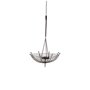 67040 - Rihanna I Small Black Metal Umbrella Candle Holder Lantern 