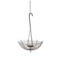 67041 - Rihanna II Medium Black Metal Umbrella Candle Holder Lantern
