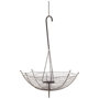 67042 - Rihanna III Large Black Metal Umbrella Candle Holder Lantern