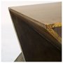 67095 - Zelda 20L x 20W Gold Metal-Cladded Z-Shaped Wooden Accent Table 