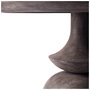 67119-AB - Crossman 60" Round Dark Brown/Gray Solid Wood Table Top & Base Dining Table