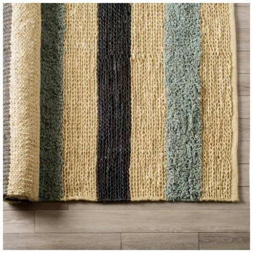 70008 - Dolman 8 x 10 Multi-Colored Jute Hand Woven Rug 
