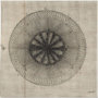 100007-S - Cross Cut IV (MC) by Mercana Studio a Hand Embellished Textured Canvas