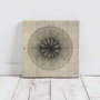 100007-S - Cross Cut IV (MC) by Mercana Studio a Hand Embellished Textured Canvas