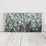 100031-L - White Blooms with Navy II (MC) by Mercana Studio a Hand Embellished Textured Canvas