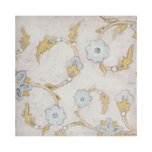 Spa Floral Fresco III by Mercana Studio a Hand Embellished Textured Canvas