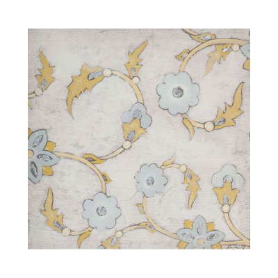 100154-S - Spa Floral Fresco III by Mercana Studio a Hand Embellished Textured Canvas