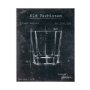 100533-S - Barware Blueprint I by Mercana Studio a Hand Embellished Textured Canvas