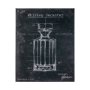 100534-S - Barware Blueprint VII by Mercana Studio a Hand Embellished Textured Canvas