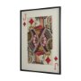 67262 - Jack of Diamonds Playing Card a Paper Mosaic Collage Framed Art under Glass