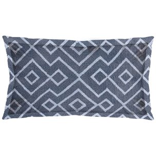 Boswell 14x26 Blue Diamond Patterned Pillow Cover 