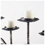 67188 - Orville Black Metal Pipe Five Tealight Table Candle Holder 