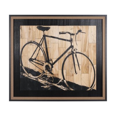 9477 - Fixed Gear 2 by Paperplate Inc a Hand Embelished Textured Framed Art Print