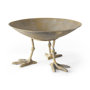 67219 - Chadwick II 13L x 13W Gold Metal Webbed Feet Bowl