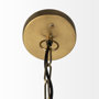 65465 - Fenton  18.0L x 18.0W x 23.0H Black W/Antiqued Gold Accents Pendant Light