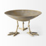 67219 - Chadwick II 13L x 13W Gold Metal Webbed Feet Bowl