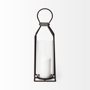 67243 - Kingston I Large Rustic Metal Framed Table Candle Holder 