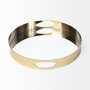 67242 - Serkis 15L x 15W Gold Metal Mirrored Base Round Tray 