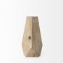 67246 - Allen II Small Natural Wooden Base Oval Vase